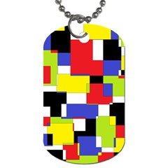 Mod Geometric Dog Tag (two-sided) 