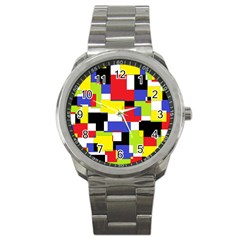 Mod Geometric Sport Metal Watch by StuffOrSomething