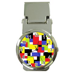 Mod Geometric Money Clip With Watch