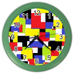 Mod Geometric Wall Clock (color) by StuffOrSomething