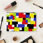 Mod Geometric Cosmetic Bag (Medium) Back