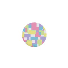 Mod Pastel Geometric 1  Mini Button by StuffOrSomething