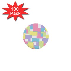 Mod Pastel Geometric 1  Mini Button (100 Pack) by StuffOrSomething