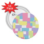 Mod Pastel Geometric 2.25  Button (10 pack) Front