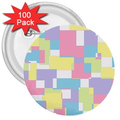 Mod Pastel Geometric 3  Button (100 Pack) by StuffOrSomething