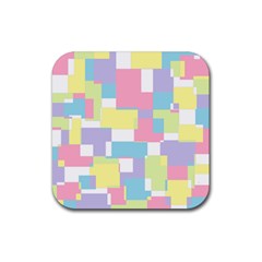 Mod Pastel Geometric Drink Coaster (square) by StuffOrSomething