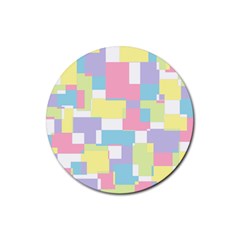 Mod Pastel Geometric Drink Coasters 4 Pack (round) by StuffOrSomething