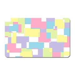 Mod Pastel Geometric Magnet (rectangular) by StuffOrSomething