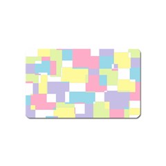 Mod Pastel Geometric Magnet (name Card) by StuffOrSomething