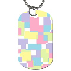 Mod Pastel Geometric Dog Tag (one Sided)