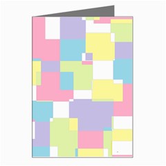 Mod Pastel Geometric Greeting Card by StuffOrSomething