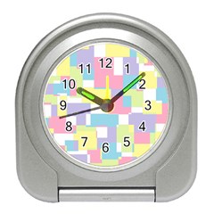 Mod Pastel Geometric Desk Alarm Clock by StuffOrSomething