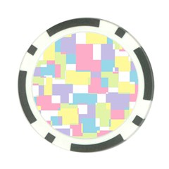 Mod Pastel Geometric Poker Chip by StuffOrSomething