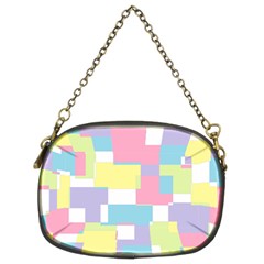 Mod Pastel Geometric Chain Purse (two Sided)  by StuffOrSomething