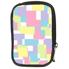 Mod Pastel Geometric Compact Camera Leather Case