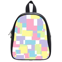 Mod Pastel Geometric School Bag (small)