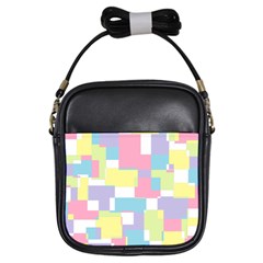 Mod Pastel Geometric Girl s Sling Bag by StuffOrSomething