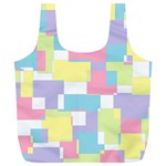 Mod Pastel Geometric Reusable Bag (XL) Front