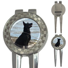 Black German Shepherd Golf Pitchfork & Ball Marker by StuffOrSomething