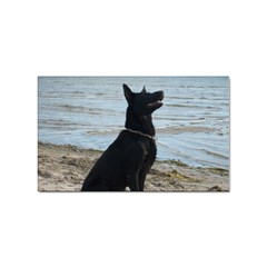 Black German Shepherd Sticker (rectangle) by StuffOrSomething