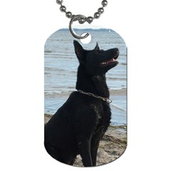 Black German Shepherd Dog Tag (one Sided) by StuffOrSomething