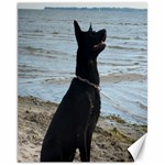 Black German Shepherd Canvas 11  x 14  (Unframed) 10.95 x13.48  Canvas - 1