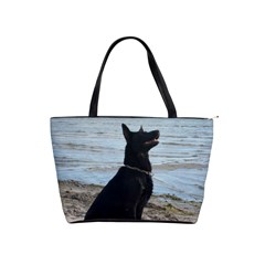 Black German Shepherd Large Shoulder Bag by StuffOrSomething