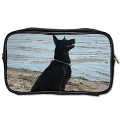 Black German Shepherd Travel Toiletry Bag (two Sides) by StuffOrSomething