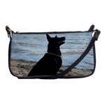 Black German Shepherd Evening Bag Front