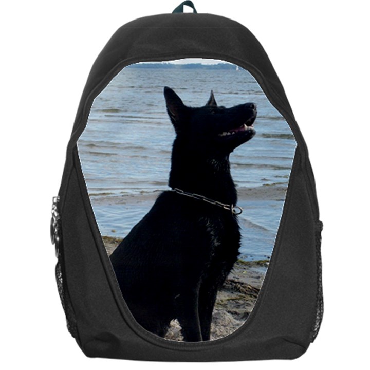 Black German Shepherd Backpack Bag