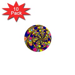 Wild Bubbles 1966 1  Mini Button Magnet (10 Pack) by ImpressiveMoments