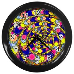 Wild Bubbles 1966 Wall Clock (black) by ImpressiveMoments