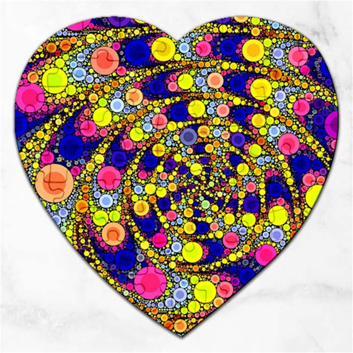 Wild Bubbles 1966 Jigsaw Puzzle (Heart)