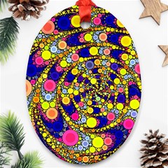 Wild Bubbles 1966 Oval Ornament (two Sides)