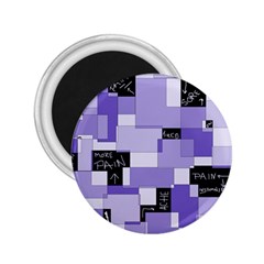 Purple Pain Modular 2 25  Button Magnet by FunWithFibro