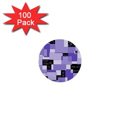 Purple Pain Modular 1  Mini Button (100 Pack) by FunWithFibro