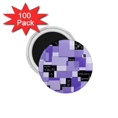 Purple Pain Modular 1 75  Button Magnet (100 Pack) by FunWithFibro