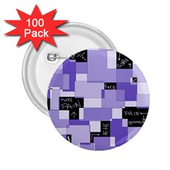 Purple Pain Modular 2 25  Button (100 Pack) by FunWithFibro