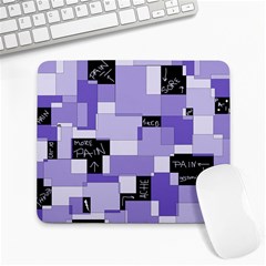 Purple Pain Modular Large Mouse Pad (rectangle) by FunWithFibro