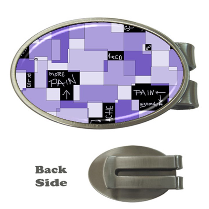 Purple Pain Modular Money Clip (Oval)