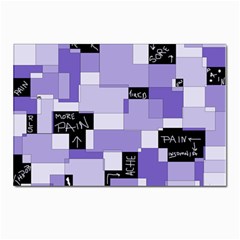 Purple Pain Modular Postcard 4 x 6  (10 Pack) by FunWithFibro