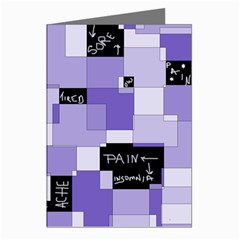 Purple Pain Modular Greeting Card (8 Pack) by FunWithFibro