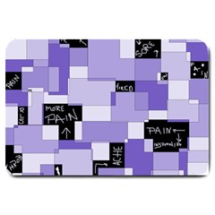 Purple Pain Modular Large Door Mat by FunWithFibro