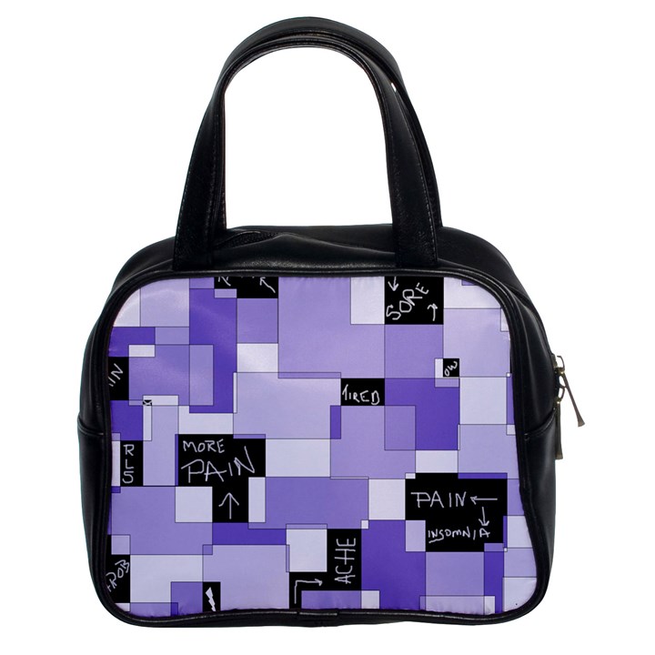 Purple Pain Modular Classic Handbag (Two Sides)