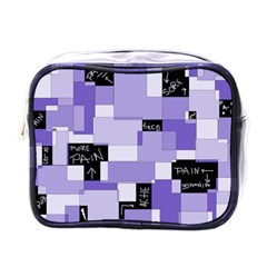 Purple Pain Modular Mini Travel Toiletry Bag (one Side) by FunWithFibro