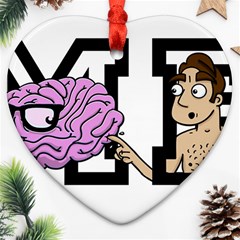 Poke Brain Me 2 Heart Ornament