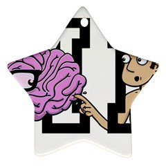 Poke Brain Me 2 Star Ornament (two Sides) by Contest1730719