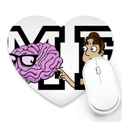 Poke Brain Me 2 Mouse Pad (heart) by Contest1730719