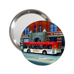 Double Decker Bus   Ave Hurley   Handbag Mirror (2.25 ) Front