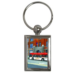 Double Decker Bus   Ave Hurley   Key Chain (Rectangle)